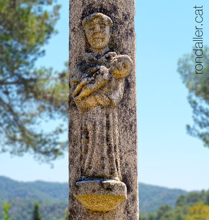 Sant Antoni de Pàdua amb l'infant Jesús als braços.