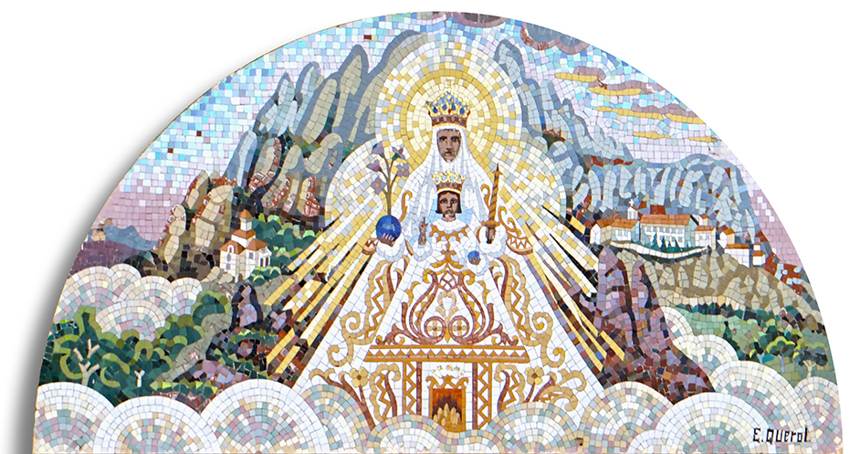 Mosaic a Sant Fost de Campsentelles executat per Eliseu Querol.